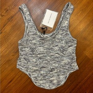 Maniere de voir knit corset top, new with tags